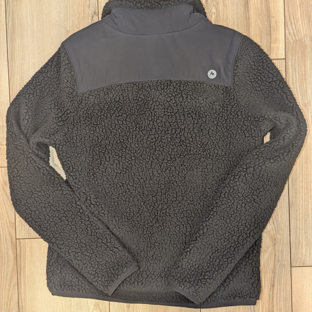 Women's Marmot Wiley Polartec Black Fleece Jacket - Picture 3 of 5